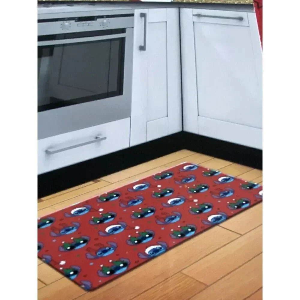 Disney Stitch‎ Anti Fatigue Kitchen Mat 18 X 30” Christmas Tree Santa Hat NEW